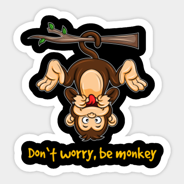 monkey worry Jungle primate Zoology be happy gift idea present